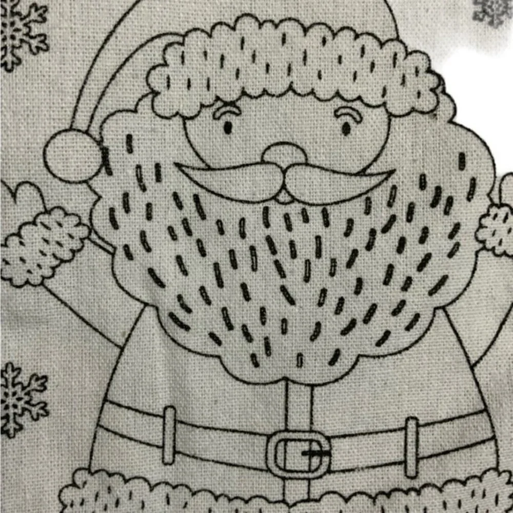 Christmas Stocking Color Your Own Canvas Fabric Stocking With Markers 15 inches